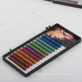 12 Rows / Tray, 6 Colors, Color Eyelash Extension, Faux Mink Color Eyelashes
